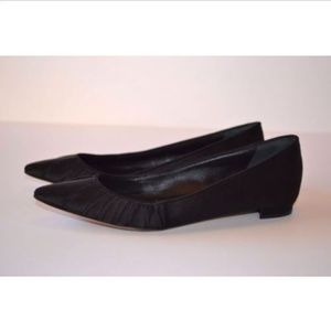 Manolo Blahnik Satin Pointed toe Size 36.5 Flats